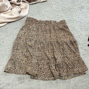 Leopard print skirt